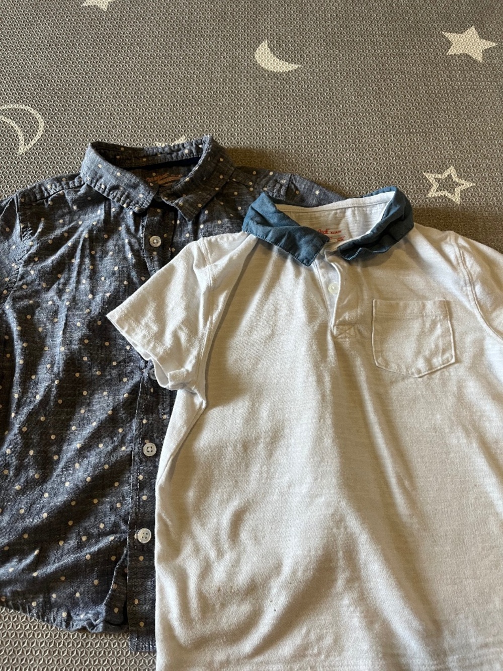 Boys XS button down shirt and polo
